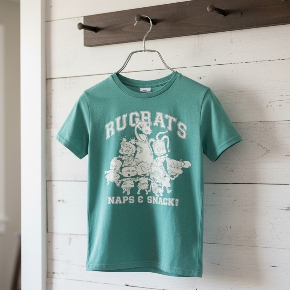 Rugrats Tie-Dye Graphic Tee Naps & Snacks (Size: XS)